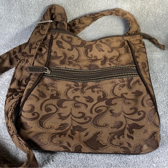 Thirty‎ One Adjustable Shoulder Hand Bag Brown Cross Body - Picture 1 of 8